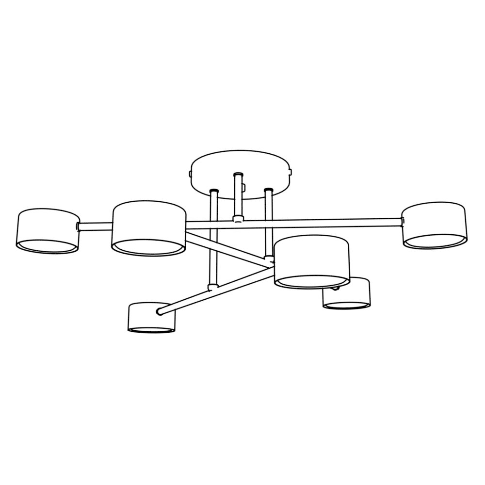 Plafondlamp Causon Bordeaux - Afbeelding 10