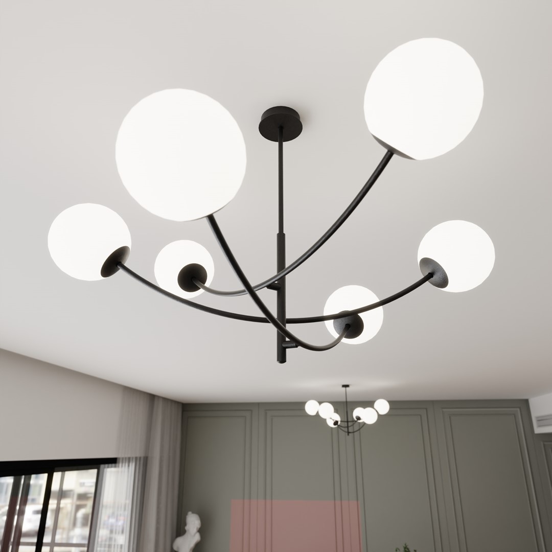 Plafondlamp Lelang Zwart Ø15 cm - Afbeelding 10
