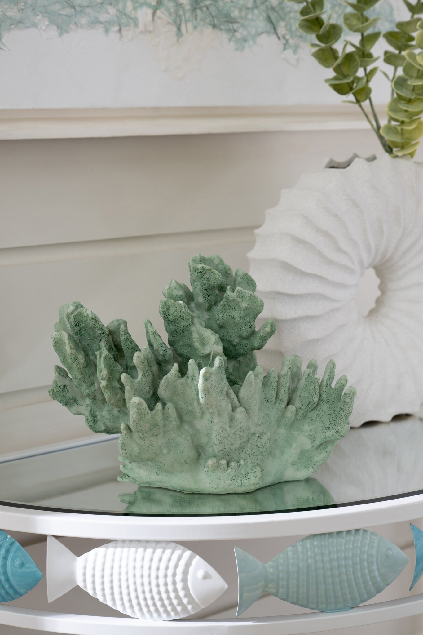 Beeld Nancy Polyresin Groen H21 cm - Afbeelding 2