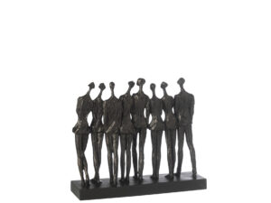 Beeld Flaulvena Polyresin Zwart H38 cm