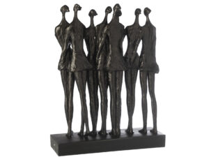 Beeld Stiellio Polyresin Zwart H64 cm