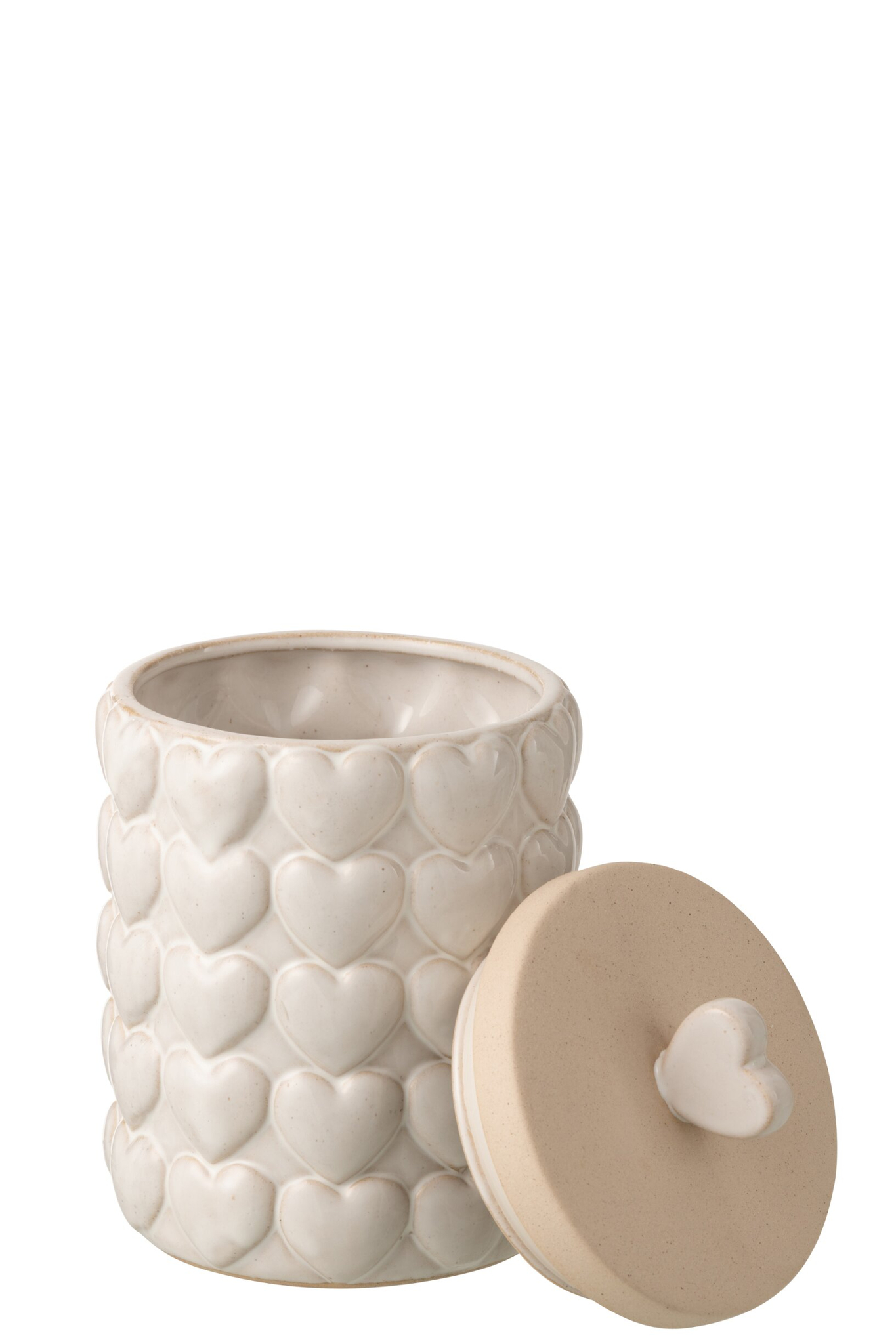Opbergpot Meebia Steen Beige H22,5 cm