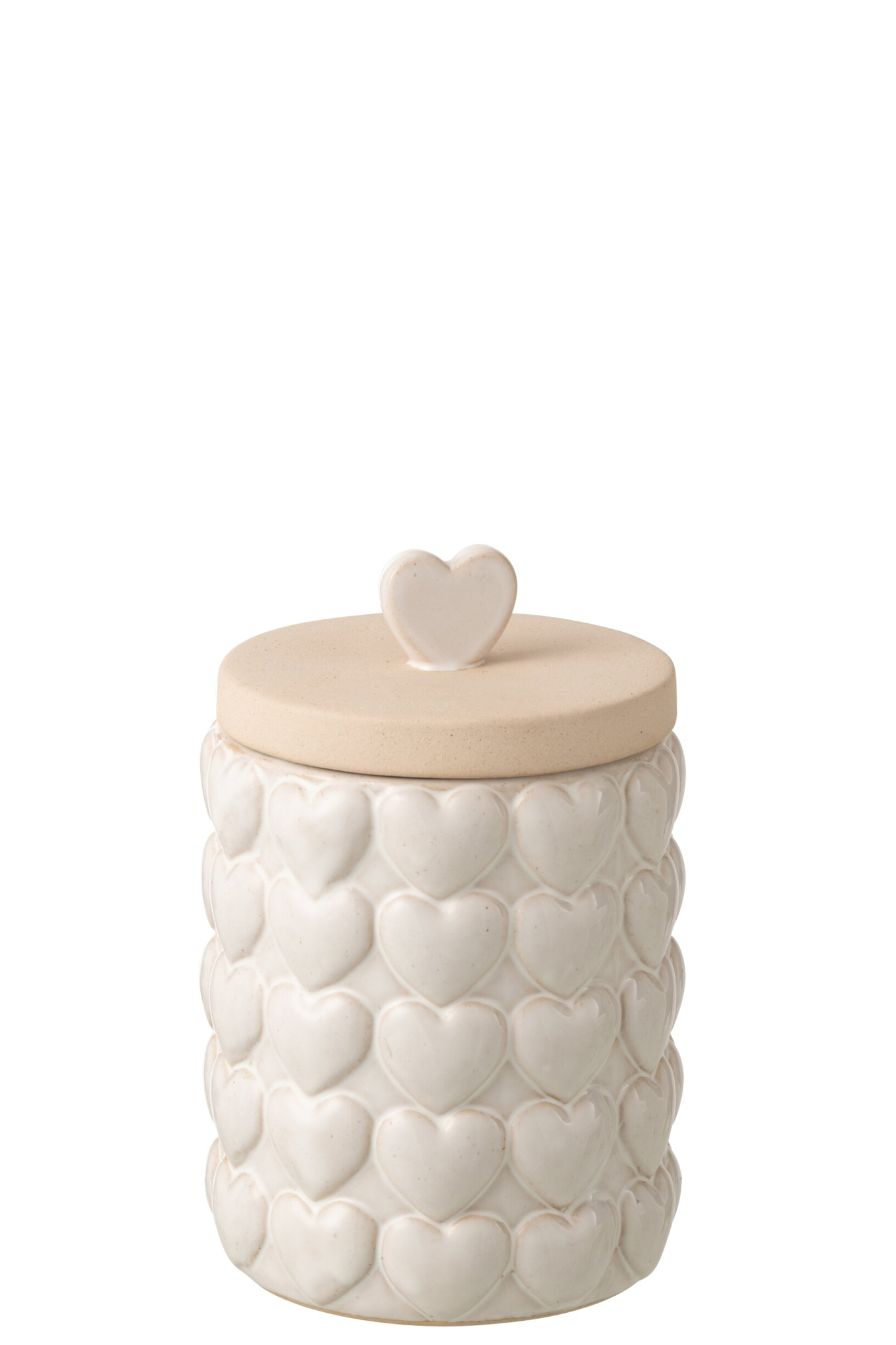 Opbergpot Meebia Steen Beige H22,5 cm - Afbeelding 4