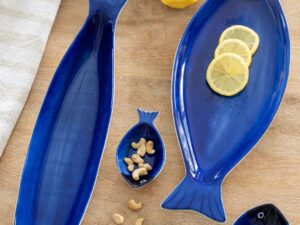 Schaal Peellik Porselein Blauw