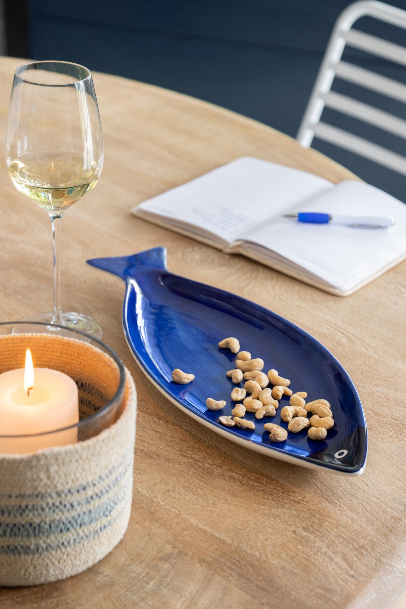 Schaal Peilla Porselein Blauw - Afbeelding 2