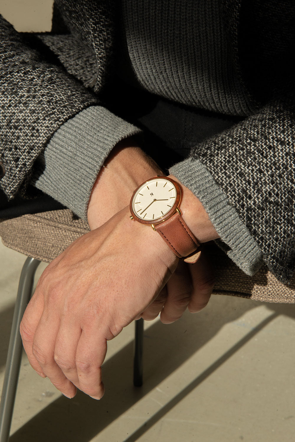 Horloge Sleiband Warm Grijs - Afbeelding 2