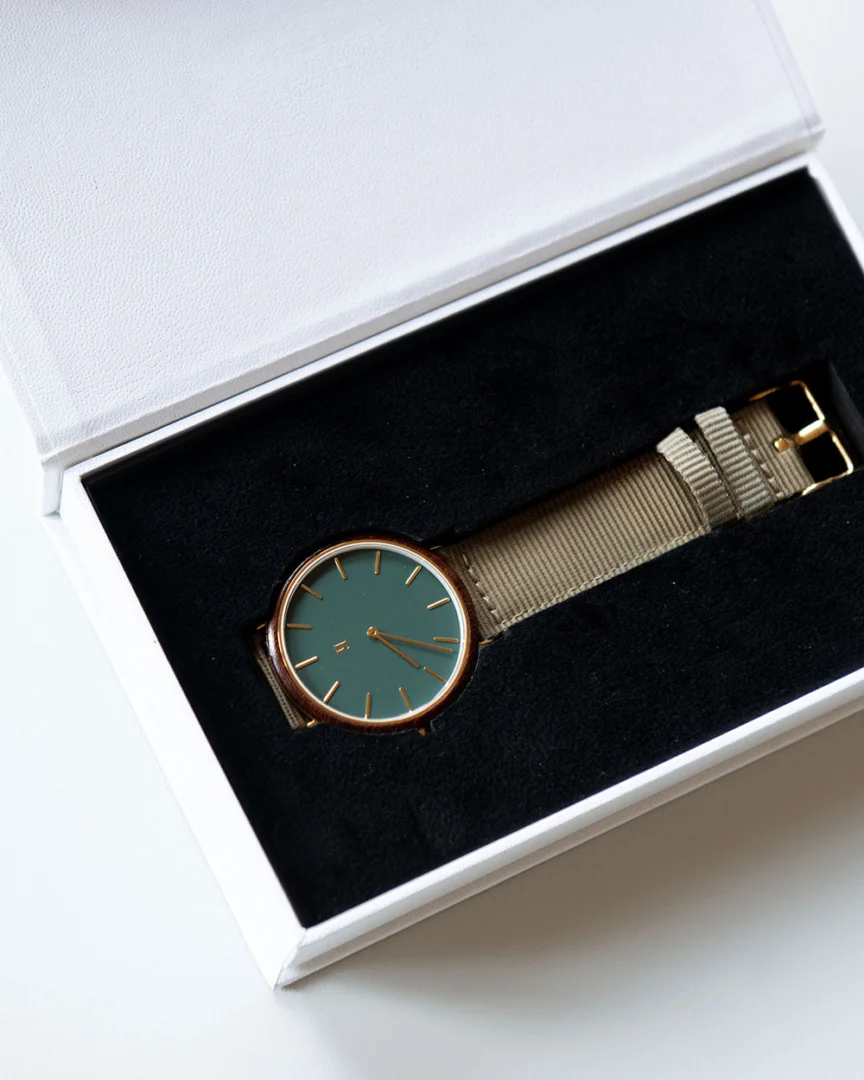 Horloge Karmine Walnoot Cognac - Afbeelding 11