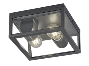 Plafondlamp Mallorca Antraciet - Set van 3