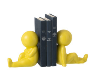 Boekensteun Grulis Steen Geel - Set van 2