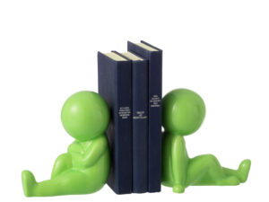 Boekensteun Zomy Steen Groen - Set van 2