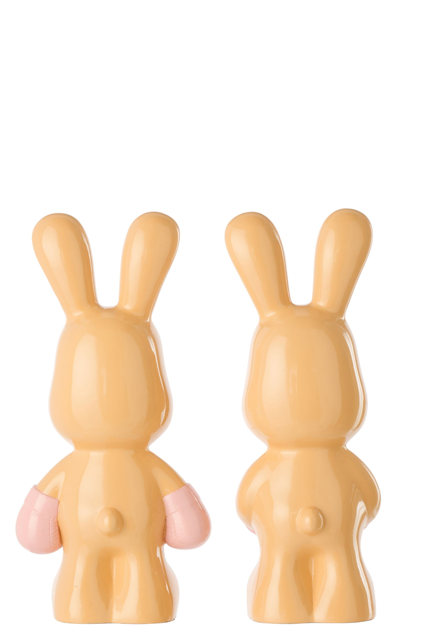 Decoratiefiguur Vautia Polyresin Oranje H36 cm - Set van 2 - Afbeelding 2