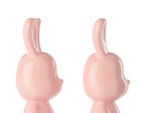 Decoratiefiguur Connia Polyresin Roze H36 cm - Set van 2