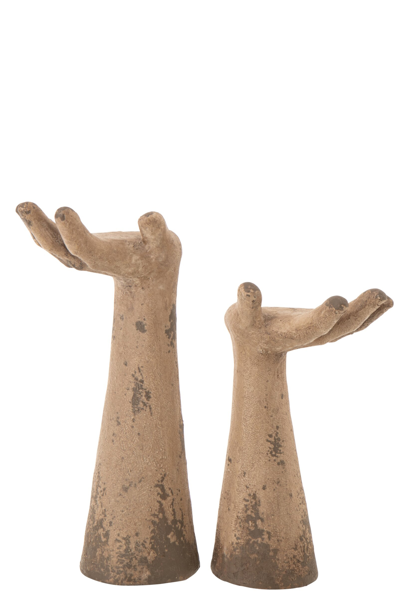 Beeld Peinson Beige H50 cm - Set van 2