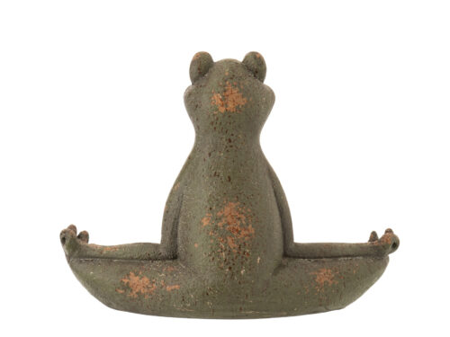 Groene Decoratiefiguur Granonte H49 cm in stevige, natuurlijke look met rustige uitstraling
