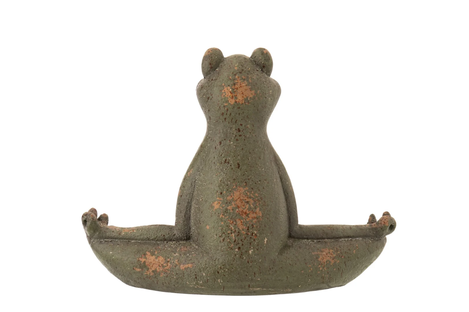 Groene Decoratiefiguur Granonte H49 cm in stevige, natuurlijke look met rustige uitstraling