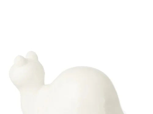Woonaccessoire Sakero Wit decoratief object met zachte organische vorm en matte afwerking voor een rustige sfeer