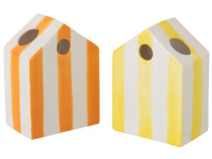 Vaas Foossas Porselein Meerkleurig H14,5 cm - Set van 2