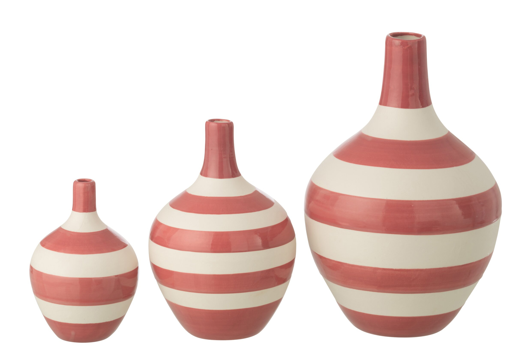 Vaas Skeskang Porselein Wit H32 cm - Set van 3