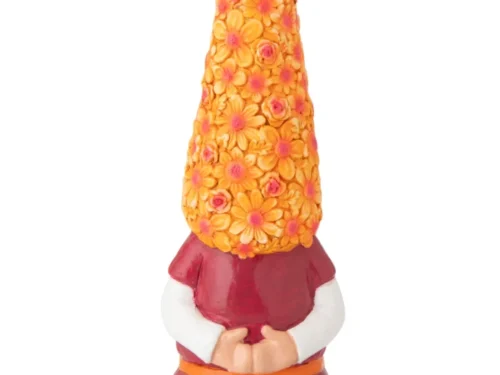 Decoratiefiguur Jeise meerkleurig, 96 cm, met bloemendetails en hoge punt als opvallende blikvanger voor thuis