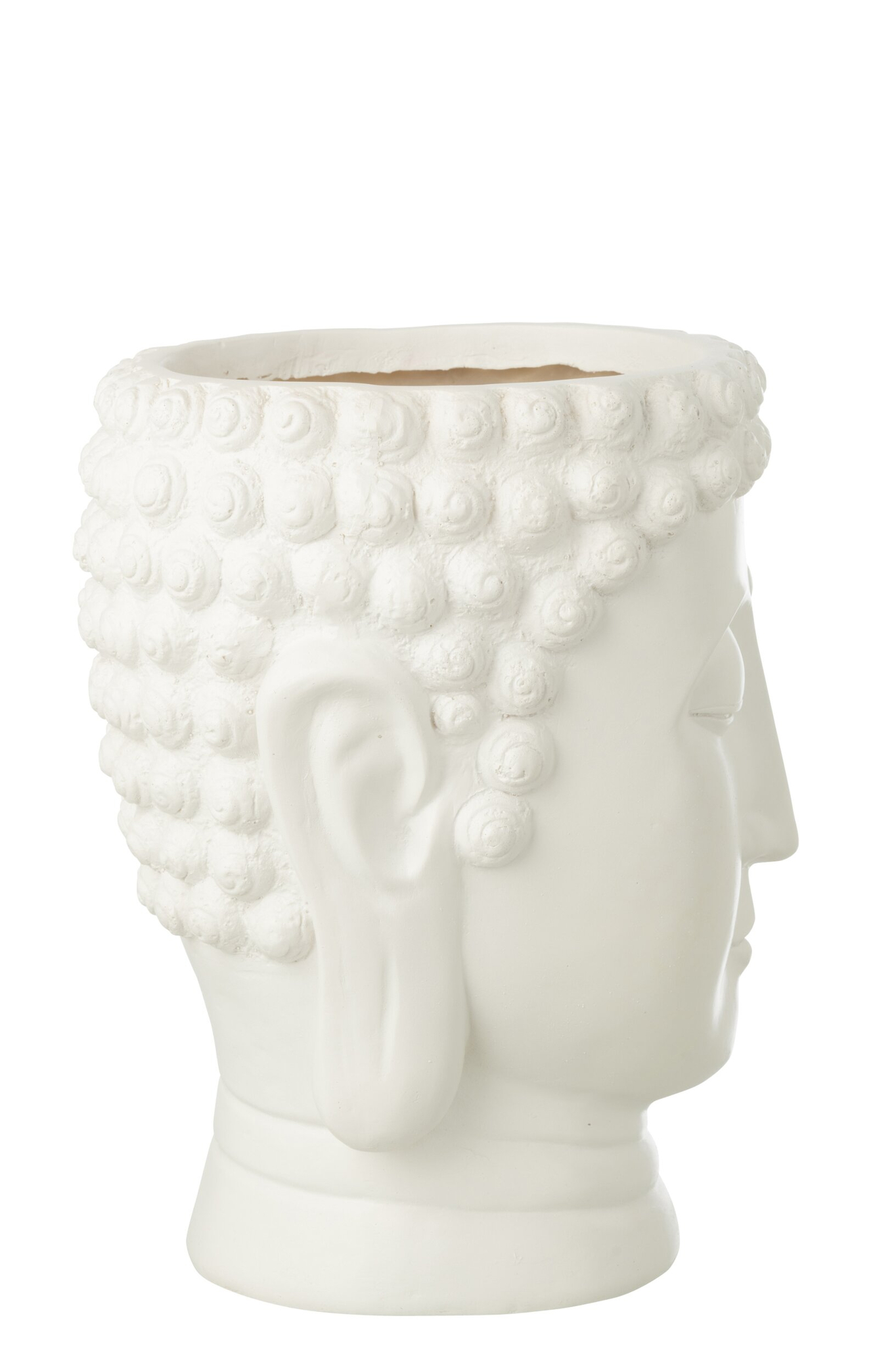 Bloempot Naaris Polyresin Wit H33,5 cm