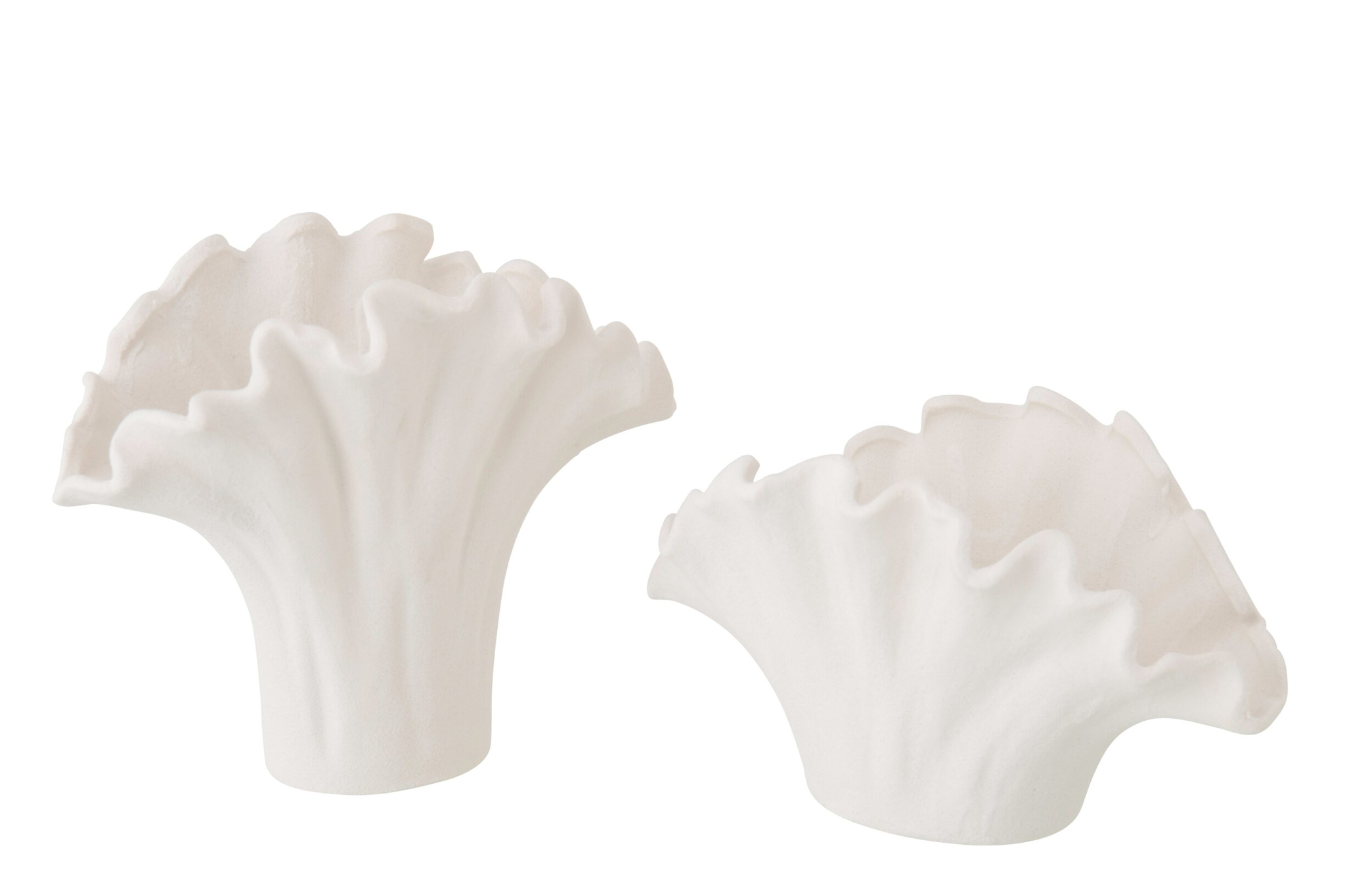 Bloemenvaas Miermas Porselein Wit H19,5 cm