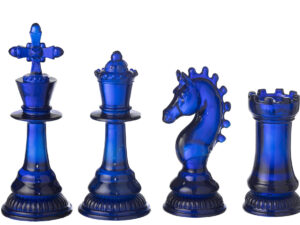 Woonaccessoire Ceny Polyresin Blauw - Set van 4