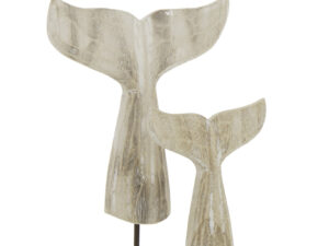 Decoratiefiguur Huskis Hout Naturel H44 cm