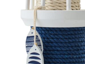 Decoratie Vinoro Touw Blauw