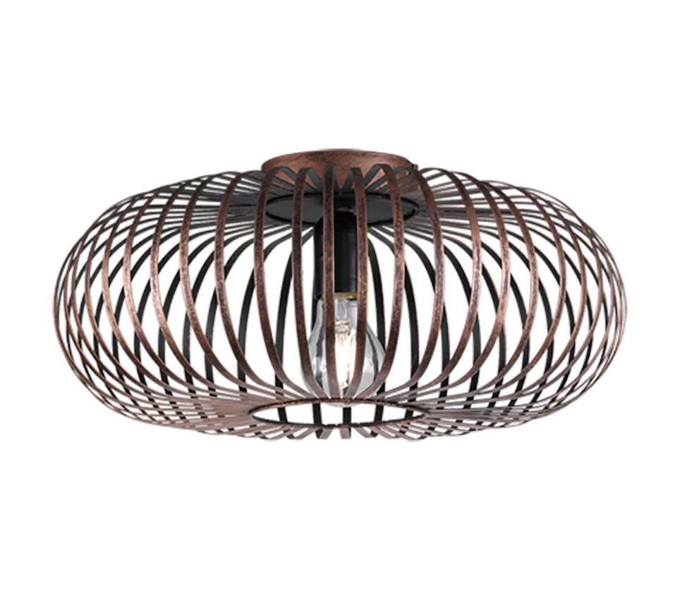 Plafondlamp Geirro Koper Ø40 cm - Set van 3