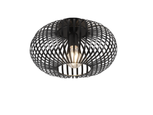 Plafondlamp Praunnek Mat Zwart Ø30 cm - Set van 3