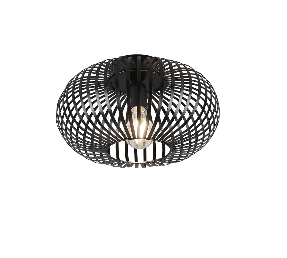 Plafondlamp Praunnek Mat Zwart Ø30 cm - Set van 3