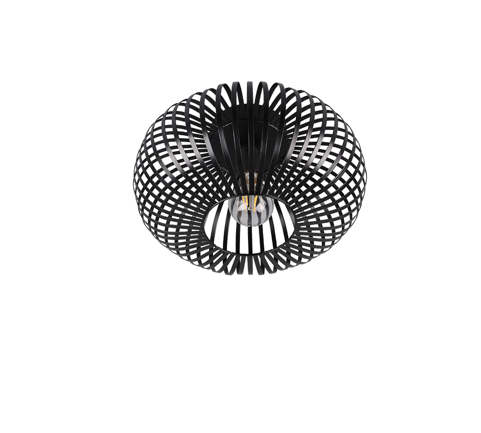 Plafondlamp Praunnek Mat Zwart Ø30 cm - Set van 3 - Afbeelding 4