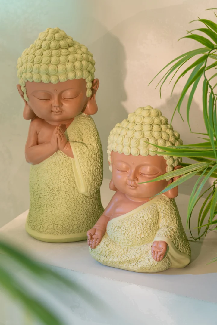 Beeld Kirello Polyresin Groen H32,5 cm - Afbeelding 4