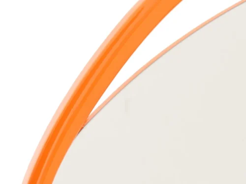 Spiegel Pramond Oranje met onregelmatige vorm en glanzende afwerking voor een modern accent