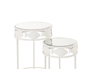 Bijzettafel Grudor Metaal 38 cm - Set van 2
