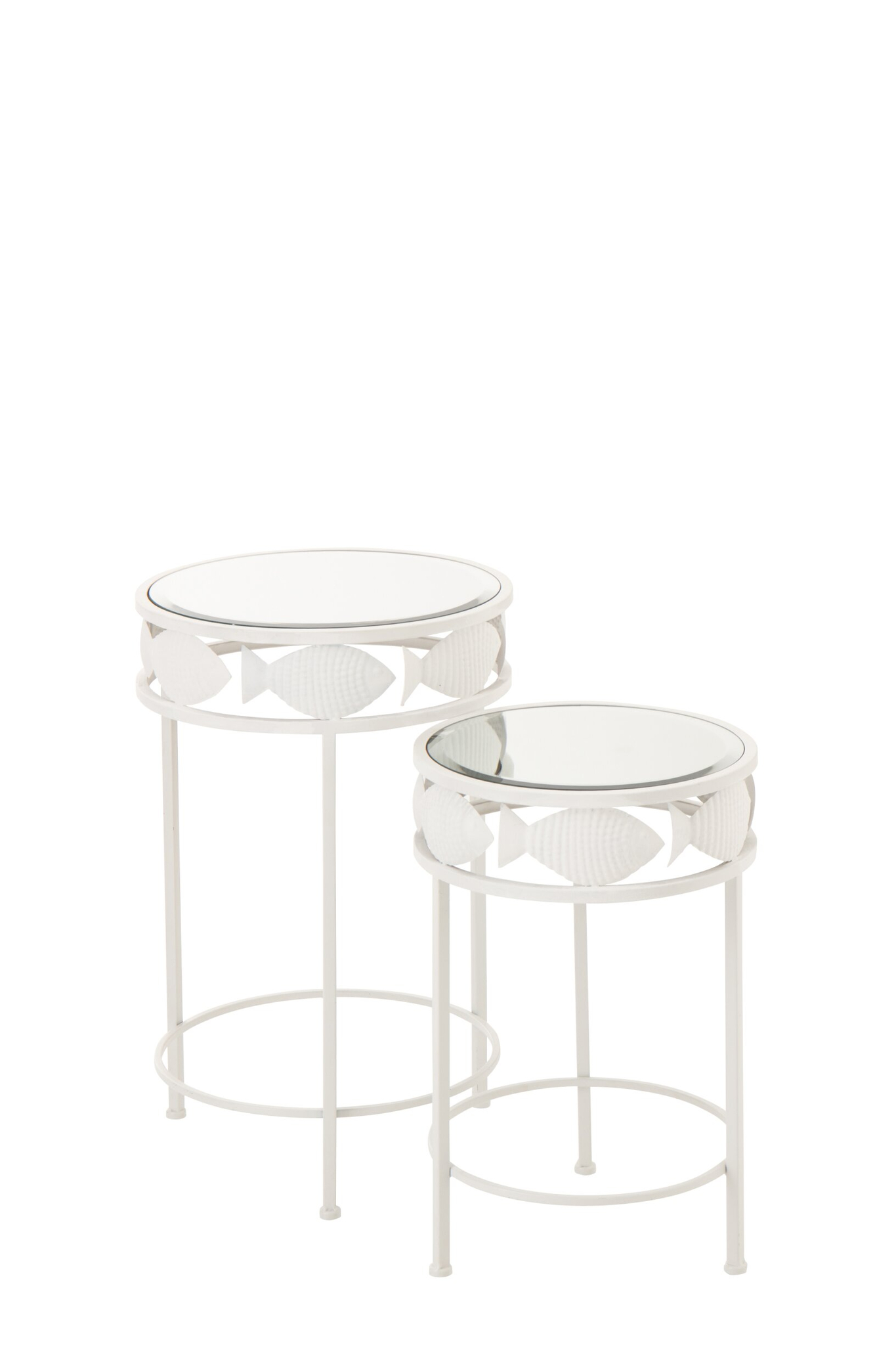 Bijzettafel Grudor Metaal 38 cm - Set van 2