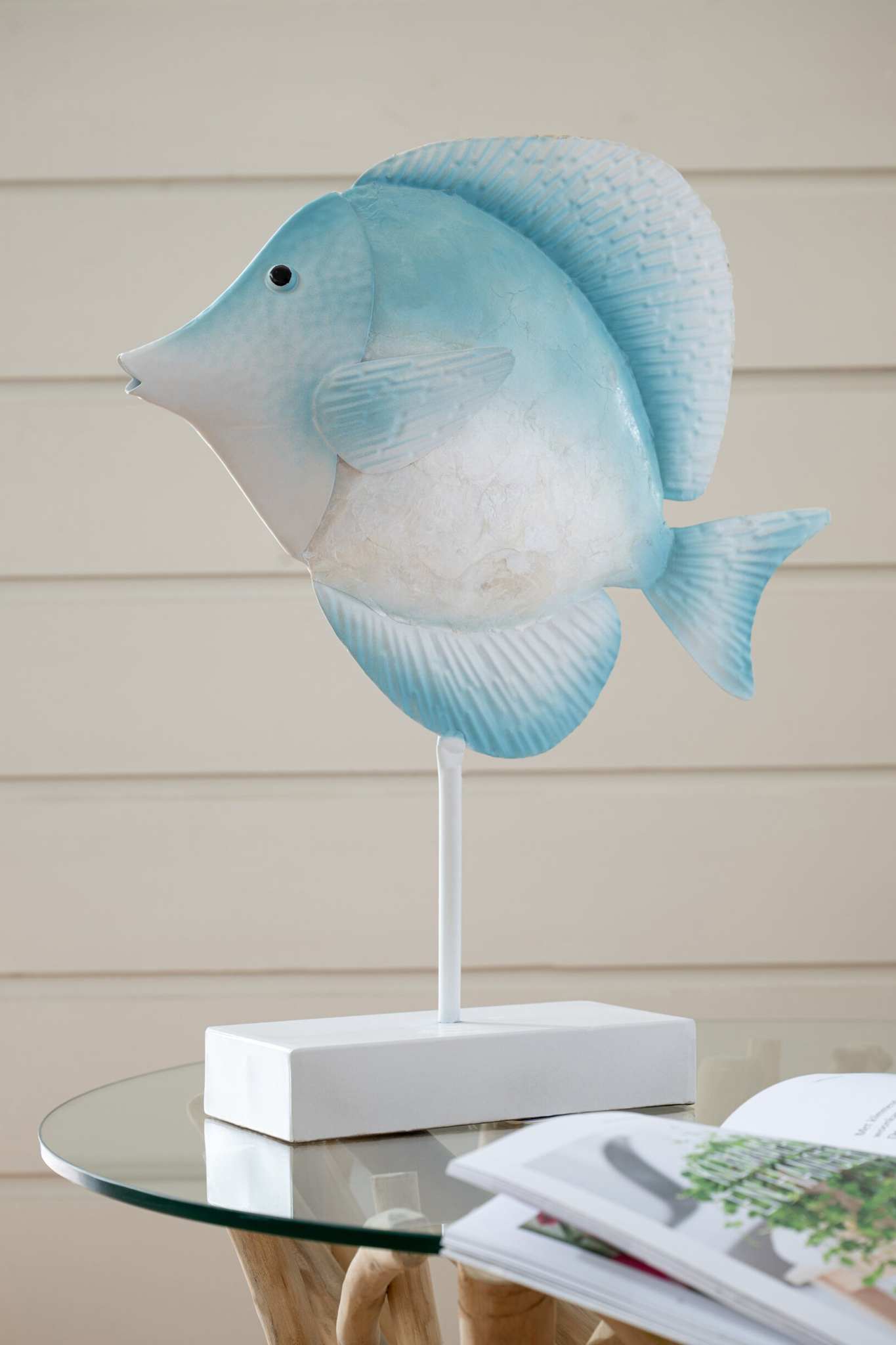 Decoratiefiguur Brimar Metaal Blauw H46,5 cm