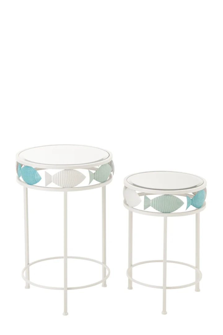 Bijzettafel Mievo Metaal 38 cm - Set van 2 - Afbeelding 3