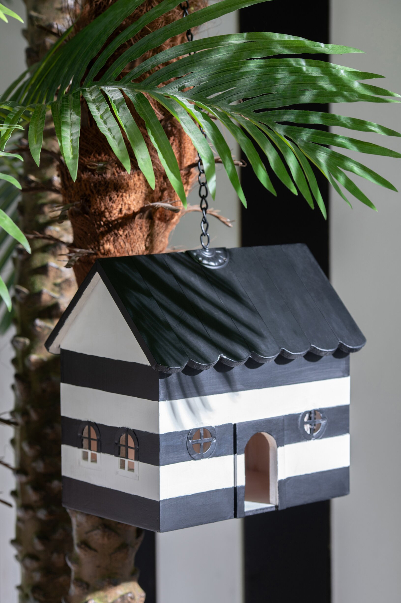 Vogelhuisje Gustik Hout Zwart - Afbeelding 2