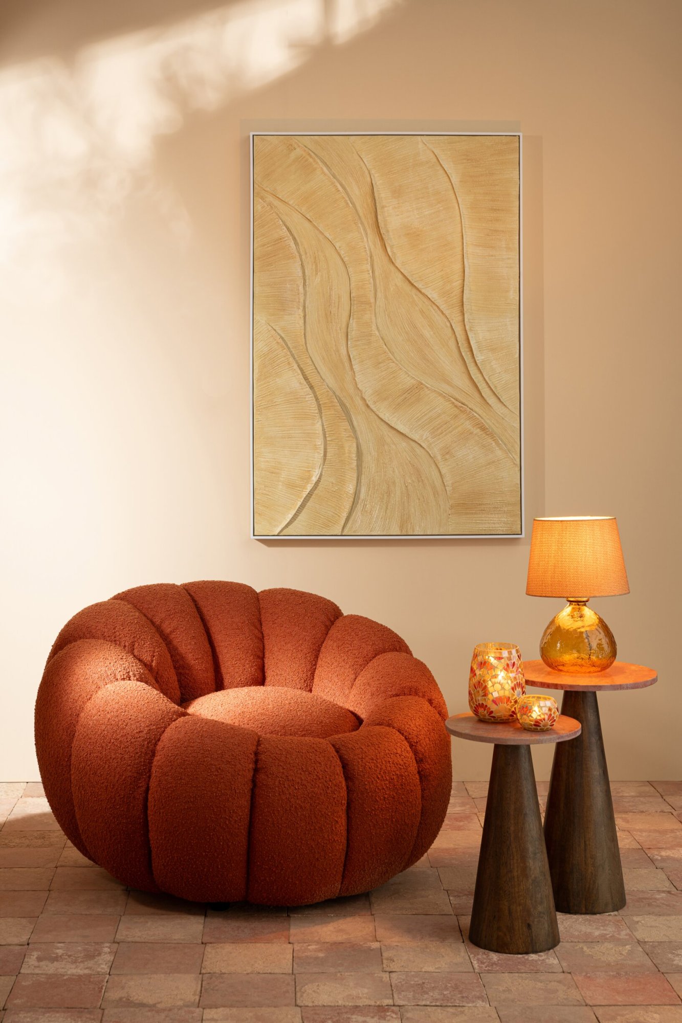 Fauteuil Taulvea Multiplex Bruin - Afbeelding 6