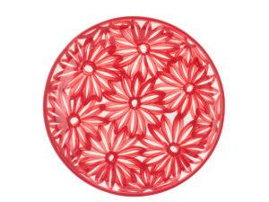 Bord Hevonte Keramiek Rood