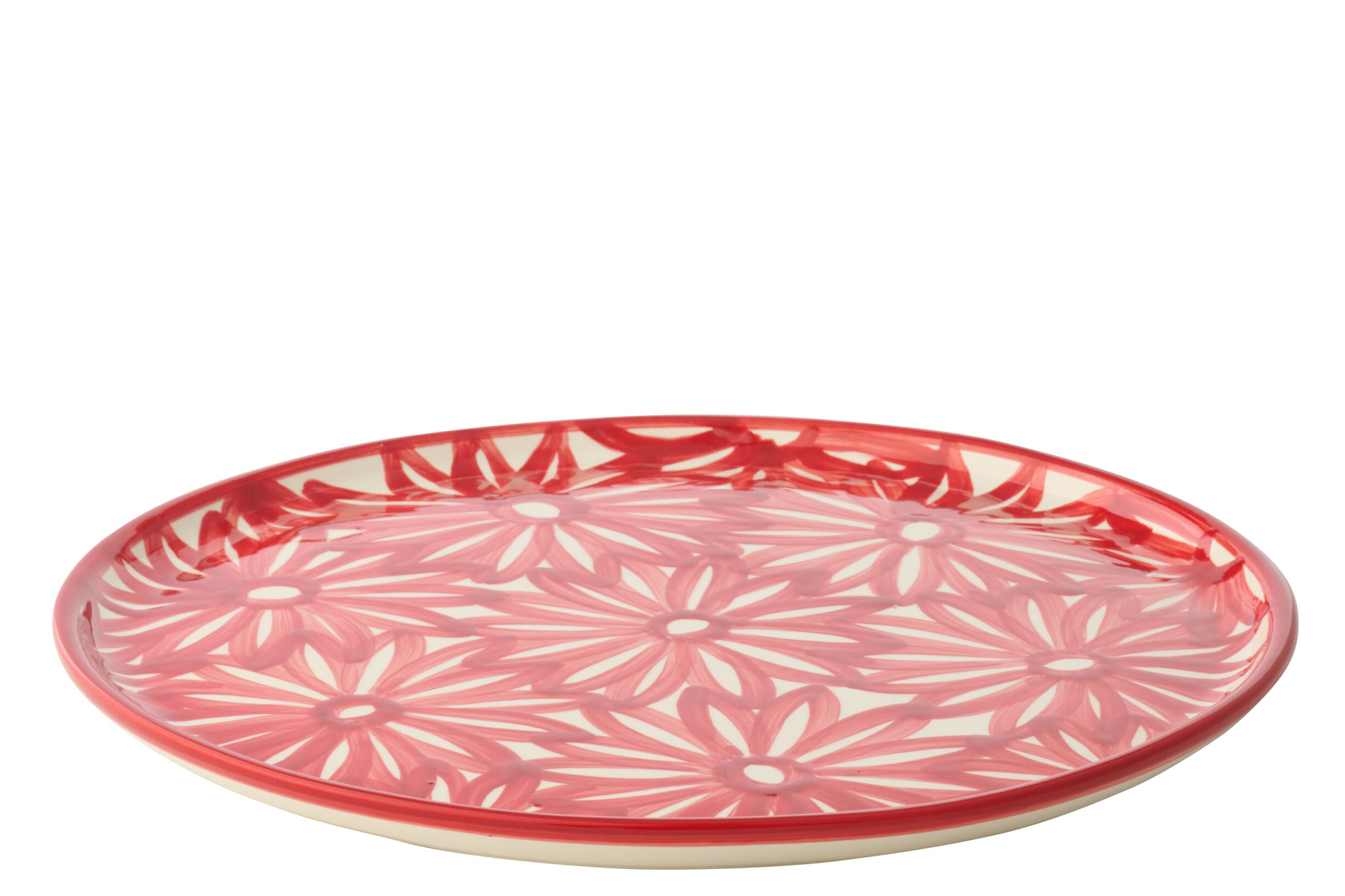 Bord Hevonte Keramiek Rood - Afbeelding 2