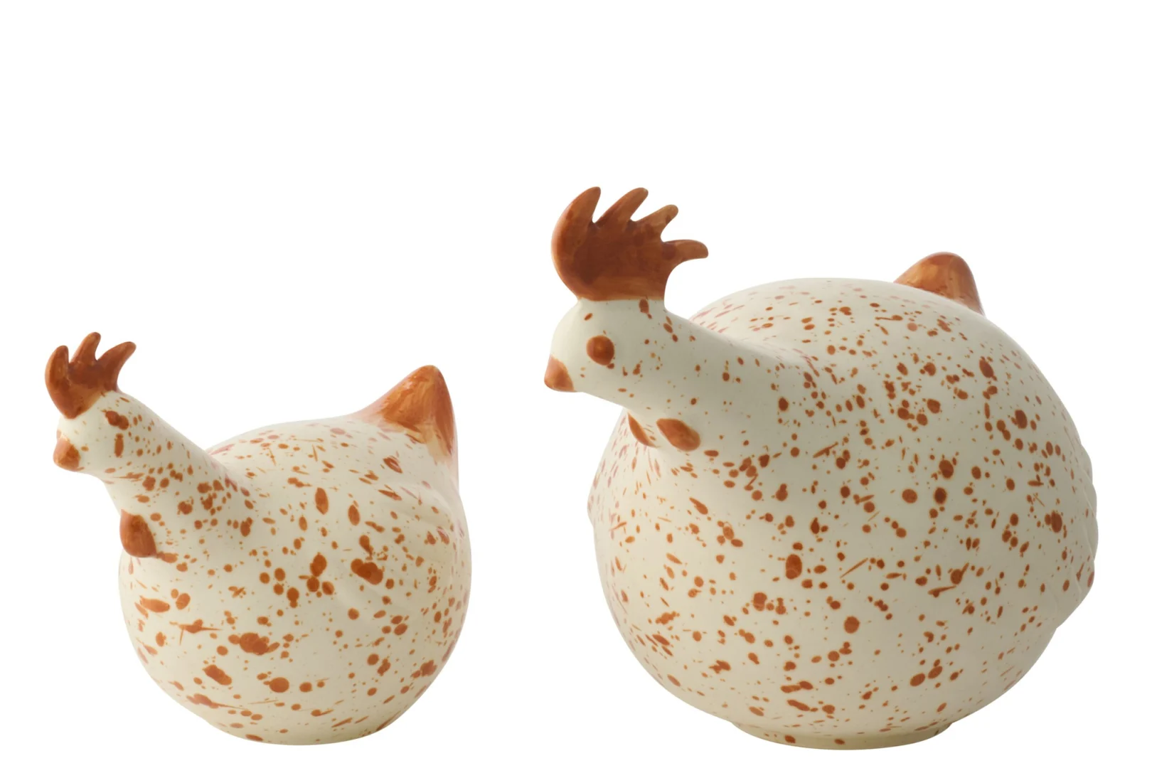 Decoratiefiguur Brieva Keramiek Wit H16 cm - Afbeelding 2