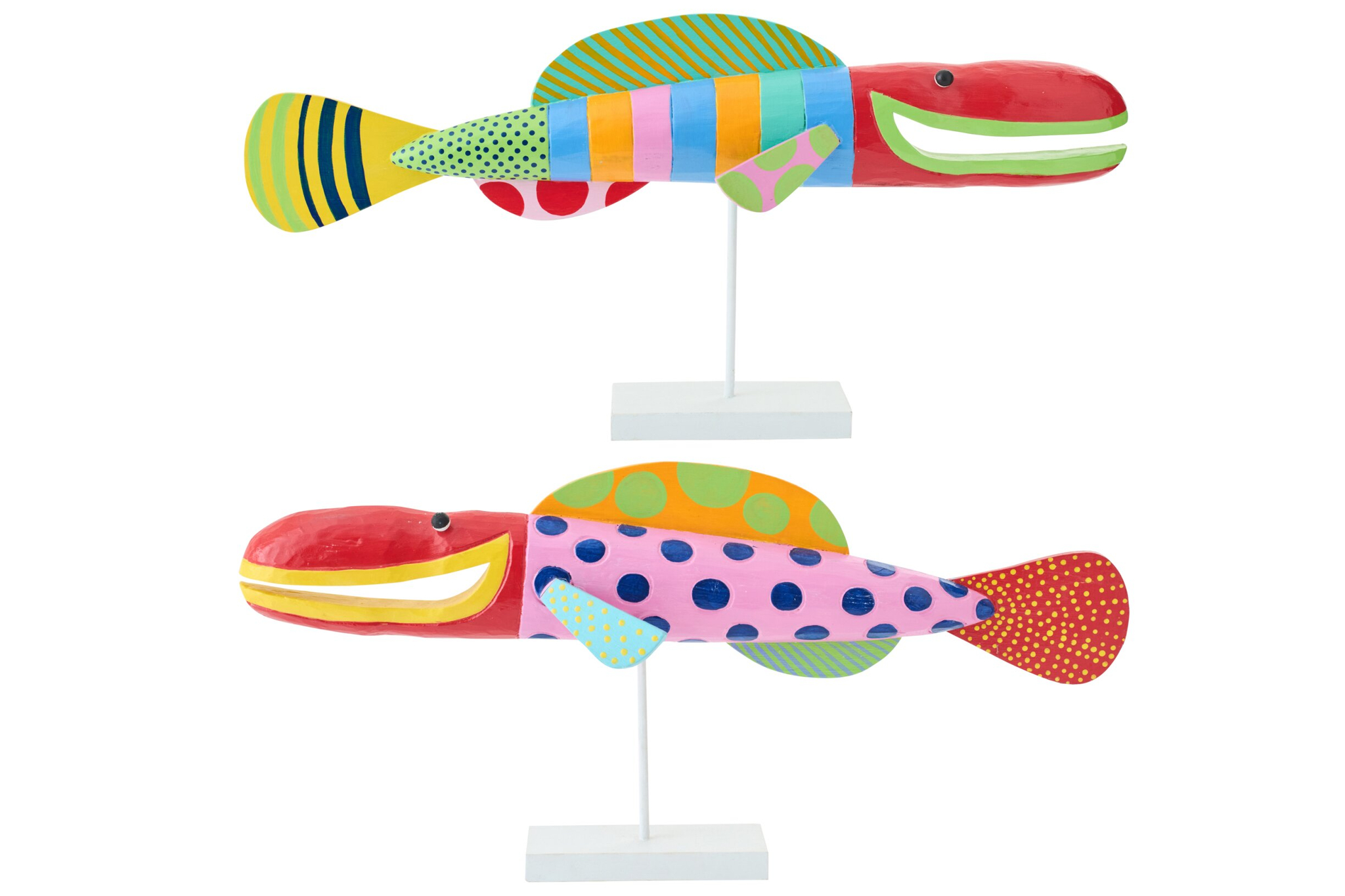 Decoratiefiguur Maantol Albizia Meerkleurig - Set van 2