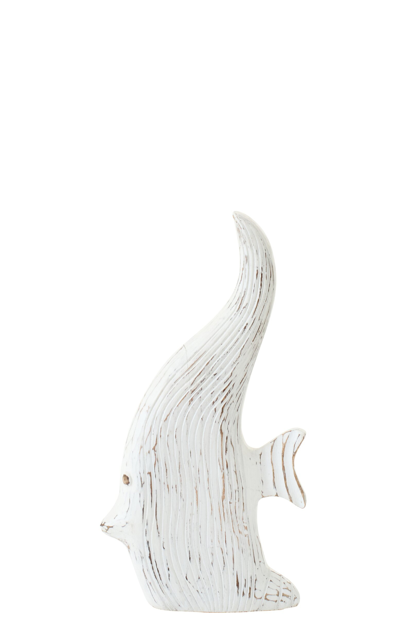 Decoratiefiguur Satik Albizia Wit H38 cm - Afbeelding 2