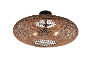 Plafondlamp Flaundand Mat Zwart Ø52 cm - Set van 3