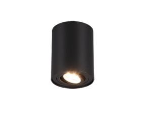 Plafondlamp Brona Mat Zwart Ø9,6 cm - Set van 3