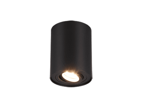 Brona mat zwarte plafondlamp set van 3, compacte draaibare spot met GU10 fitting voor gericht licht