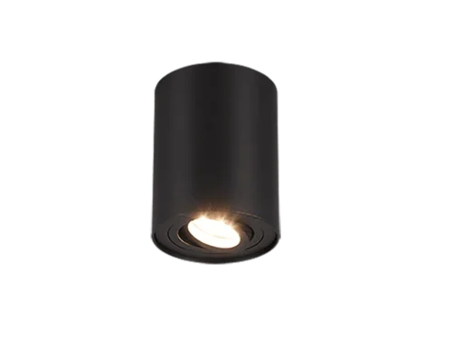 Brona mat zwarte plafondlamp set van 3, compacte draaibare spot met GU10 fitting voor gericht licht