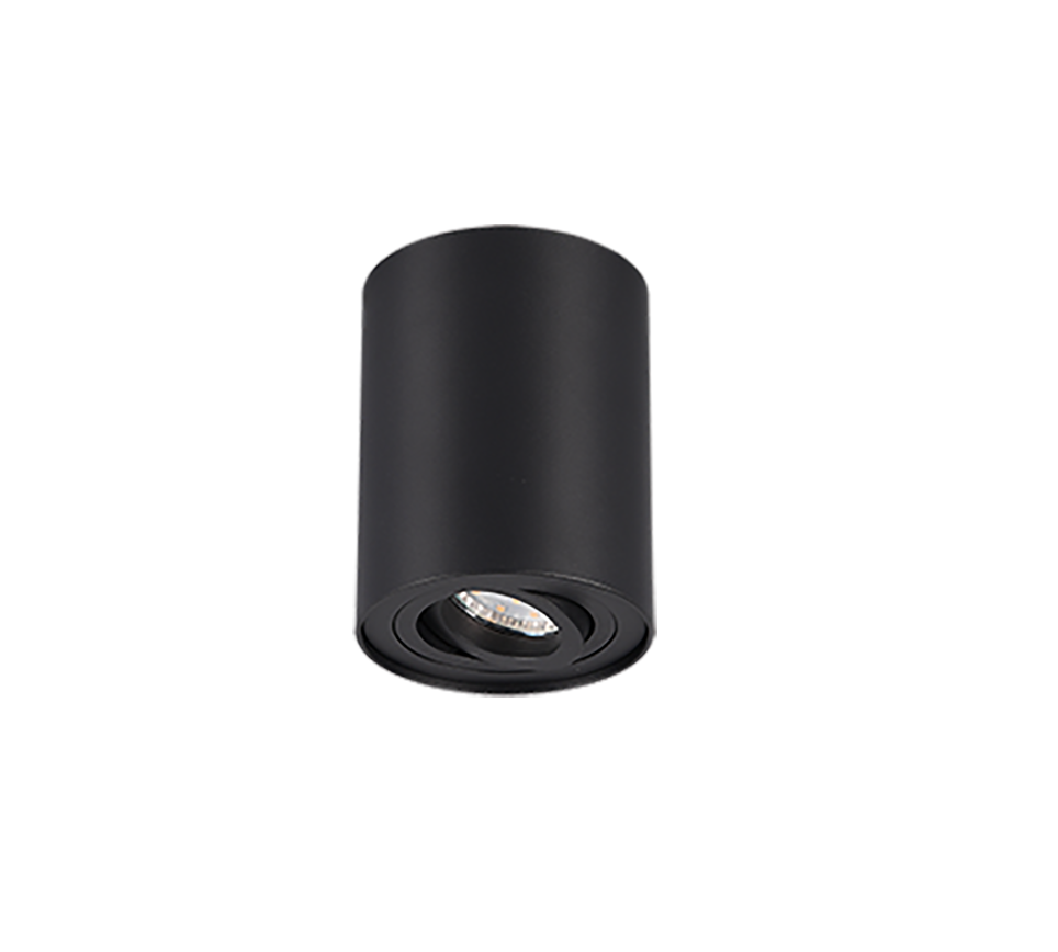Plafondlamp Brona Mat Zwart Ø9,6 cm - Set van 3 - Afbeelding 2